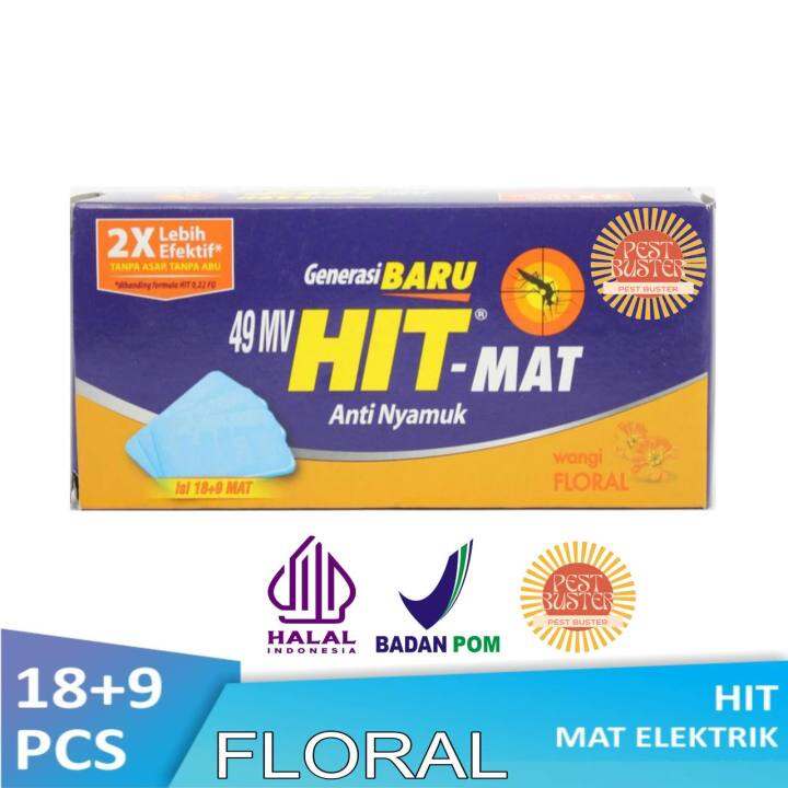 Hit Mat Anti Nyamuk Wangi Floral Isi 18 9 Sheet Lazada Indonesia