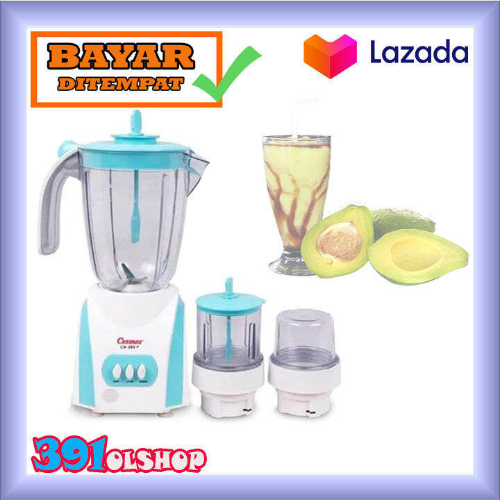 Blender Cosmos Kaca 3 IN 1 CB 282 G P Kapasitas 2 Liter Tabung Gelas