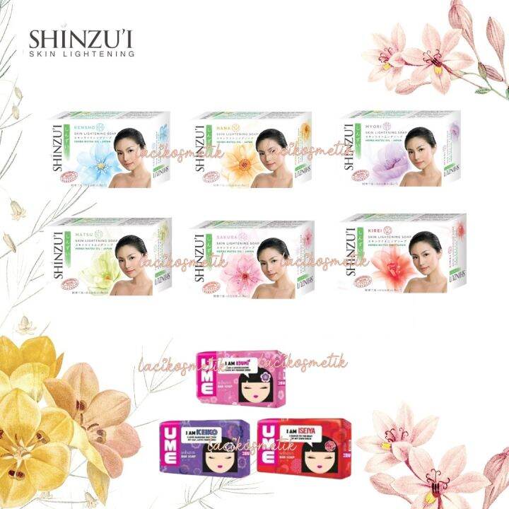 Lacikosme Shinzui Skin Lightening Bar Soap Ume Soap Sabun Mandi