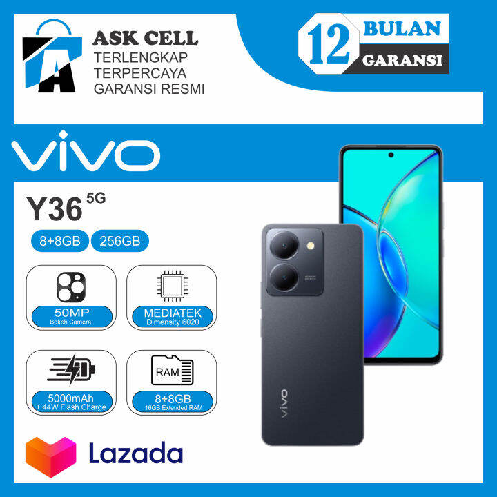 Vivo Y36 5G 8 256 RAM 8GB 8GBB 44W FlashCharge 5000mAh NFC