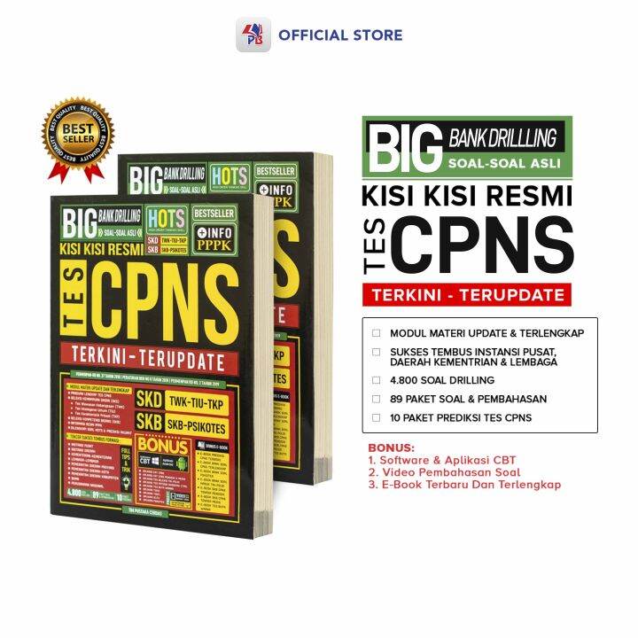 Buku Tes Cpns Big Bank Drilling Soal Soal Asli Kisi Kisi