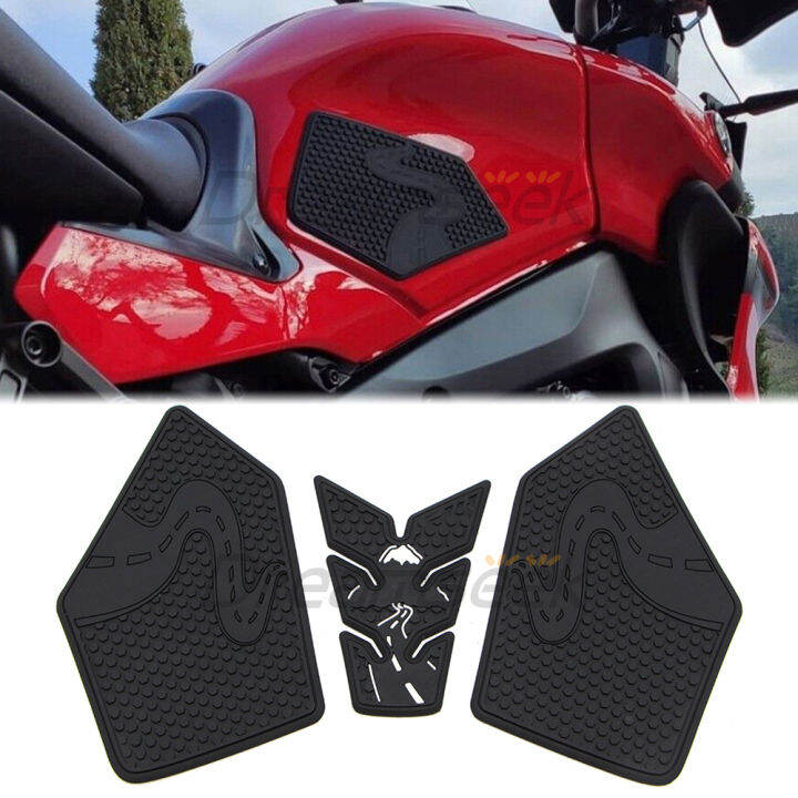 Side Fuel Tank Pads Rubber Knee Grip For Yamaha Tracer 9 GT 2021 2022