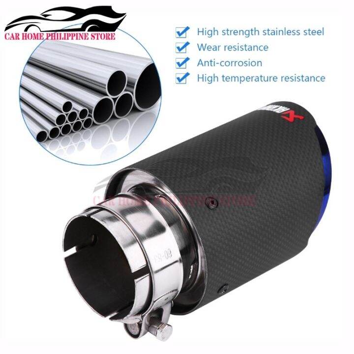 Lemen Carbon Fiber Style Matte Car Exhaust Pipe Muffler End Tip