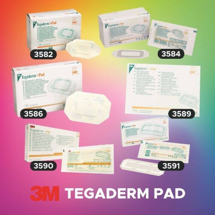 M Tegaderm Pad Film Dressing With Non Adherent Pad Or Pcs Per