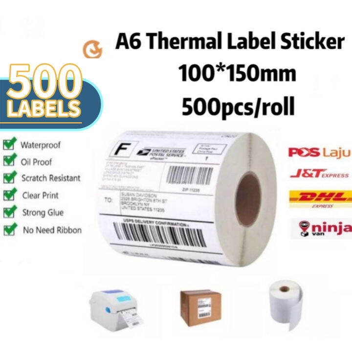 Mflabel X Mm Pcs A X Water Proof Thermal Label Sticker