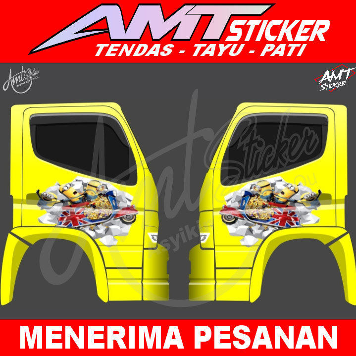 Stiker Pintu Samping Truk Canter Sticker Minion Lazada Indonesia