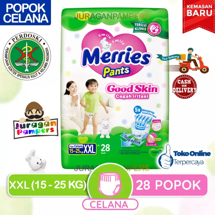 Merries Good Skin JUMBO Pants XXL 28 KEMASAN BARU Lazada Indonesia