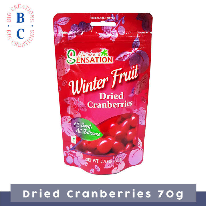 Nature S Sensation Winter Fruit Dried Cranberries 70g Lazada PH