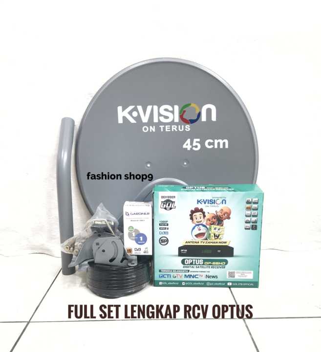 Parabola Kvision 45 Cm Paket Receiver Optus Parabola Mini Odu 45cm