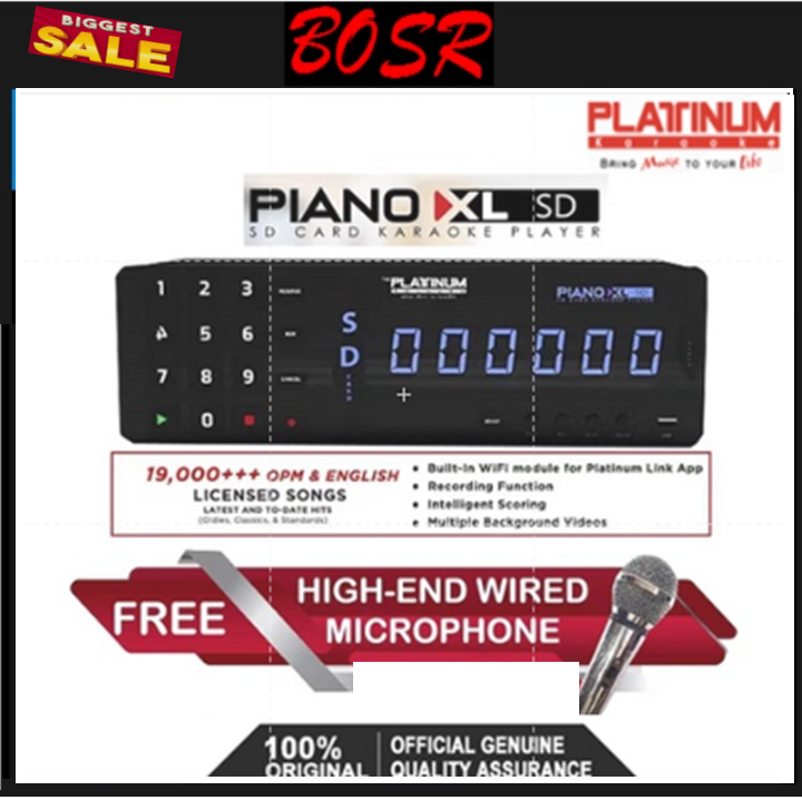 Platinum Karaoke Piano Xl Sd With Songs With Built In Wifi