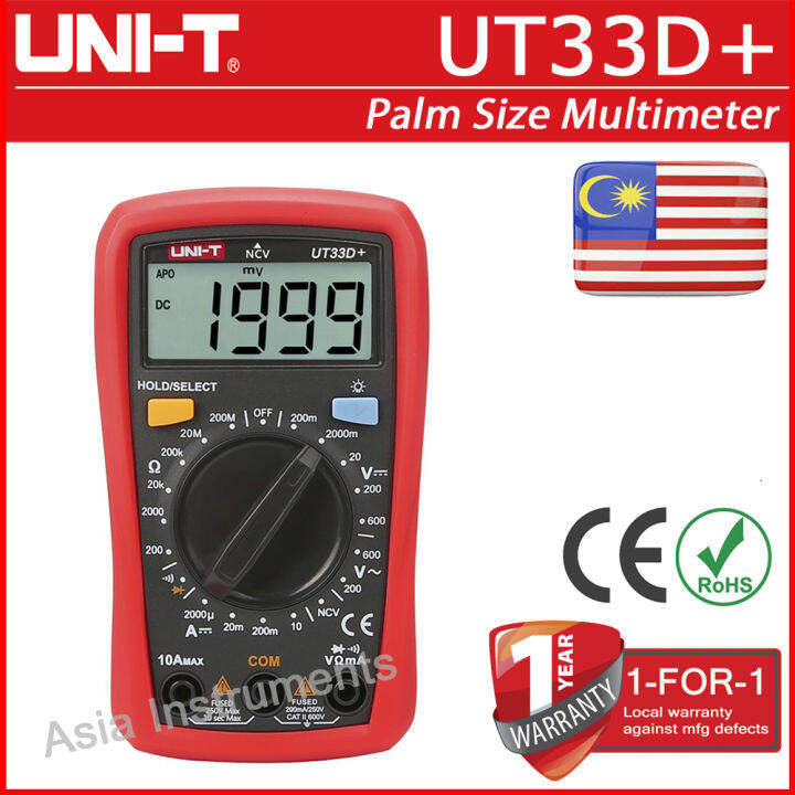 Uni T Ut D Ut A Ut B Ut C Palm Size Multimeter Lazada