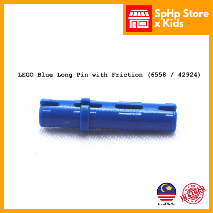 50 Pcs Brick Technic Long Blue Connector Peg Compatible Building