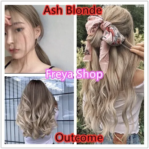 Ash Blonde Permanent Hair Color Bhappy Set Or Bob Color Only