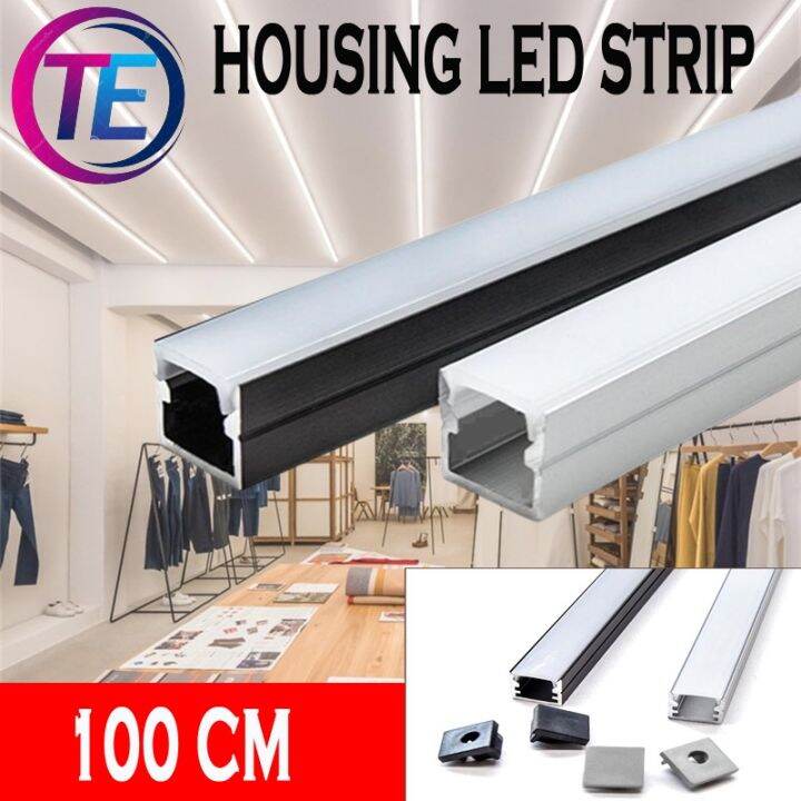 Cover Led Kap Housing Aluminium Led Strip Rigid Bar Lampu Cm