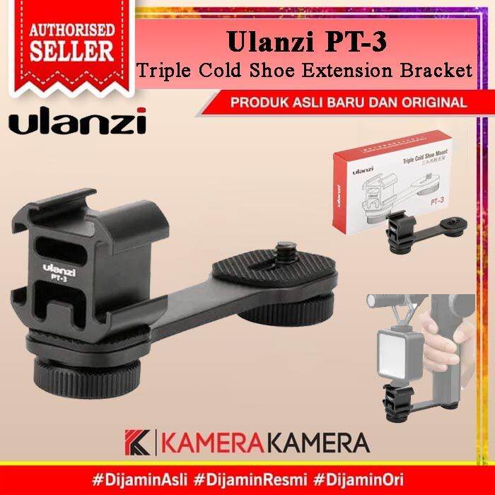 Ulanzi Triple Cold Shoe Mount Extension Bracket For Gimbal Stabilizer