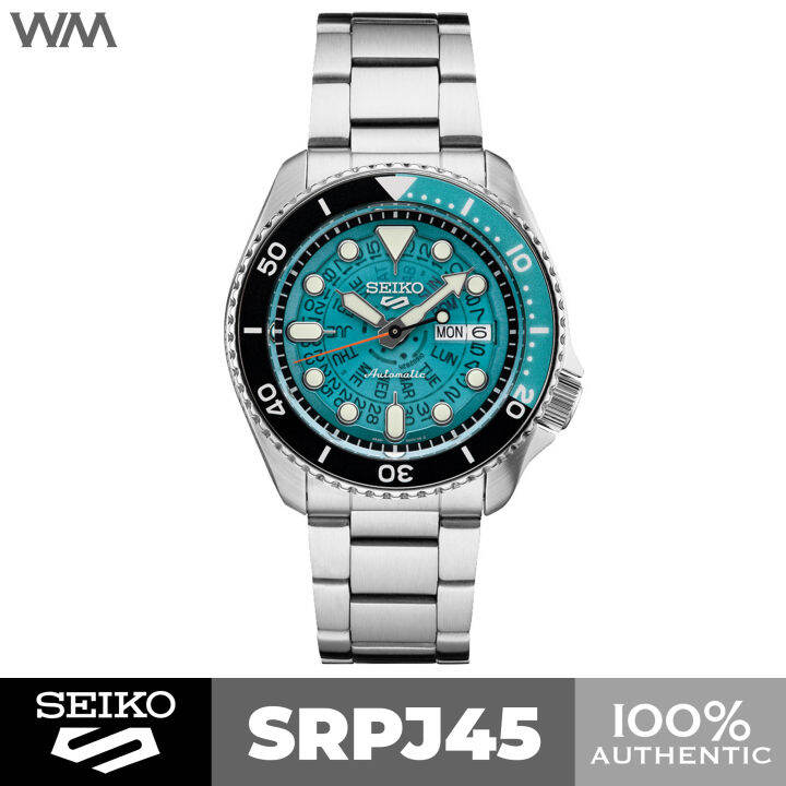 Seiko Sports Skx Skeleton Style Time Sonar Blue See Through Dial