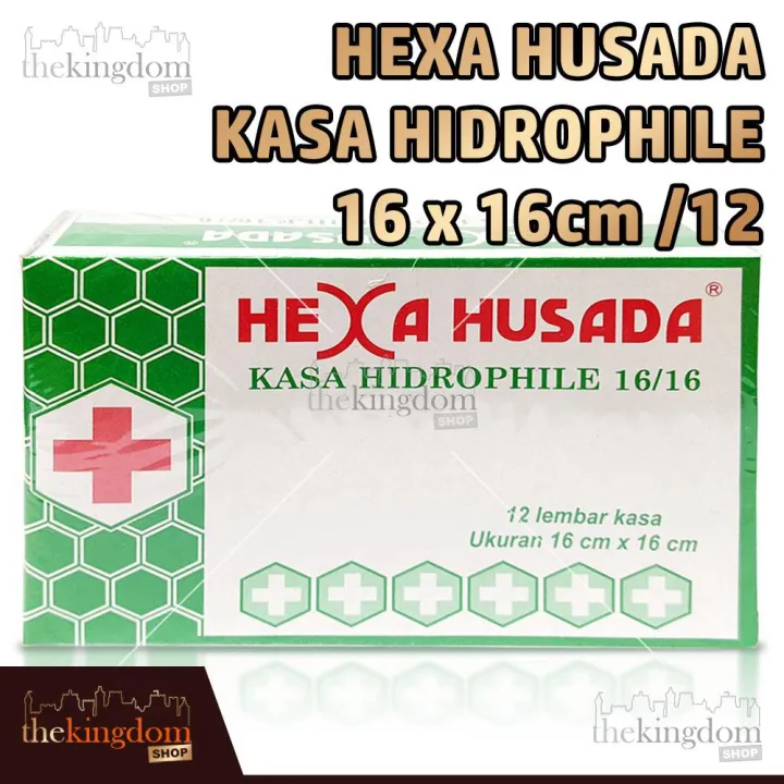 Hexa Husada Kasa Hidrophile 16x16cm 12 Perban Verban Sterile P3K