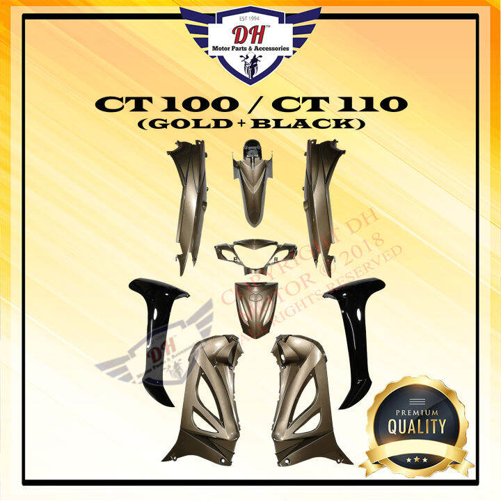 CT100 CT110 COVER SET MODENAS CT 100 110 GOLD BLACK Lazada