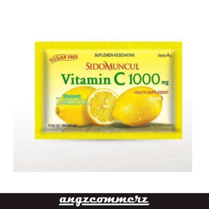 SIDOMUNCUL Vitamin C 1000 Minuman Serbuk Menjaga Daya Tahan Tubuh