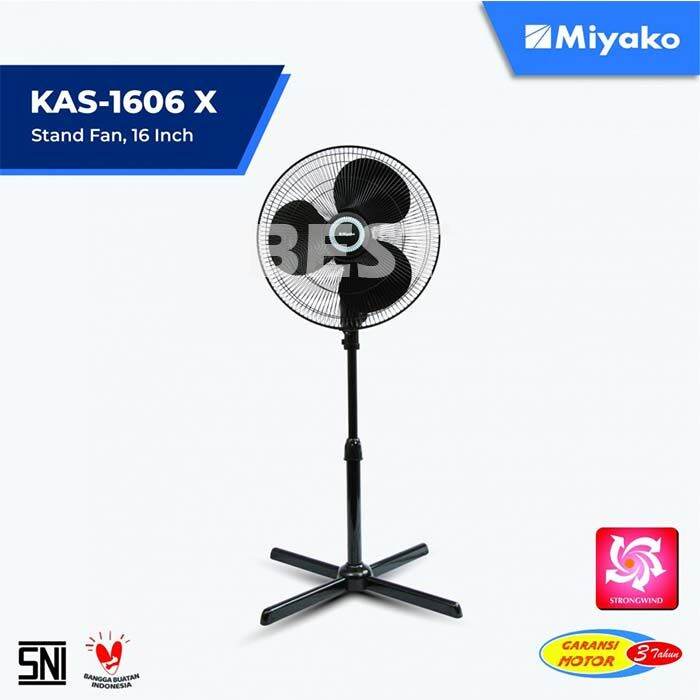 Kipas Angin Miyako KAS 1606 XPL Stand Fan Daya 40 Watt Miyako