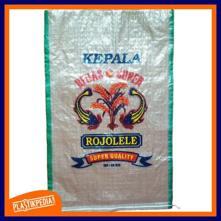 Karung Beras Plastik ROJOLELE Quality 25 Kg Ukuran 45x75 Cm Isi 1