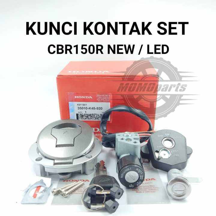 KUNCI KONTAK 1 SET JOK DAN TUTUP TANGKI HONDA CBR150R NEW LED KUALITAS