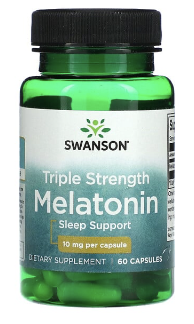 Swanson Triple Strength Melatonin Natural Sleep Support For Disrupted