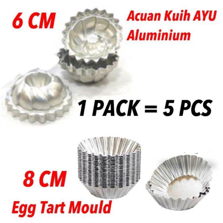 5 PCS Acuan Kuih Puteri Ayu Acuan Kuih Tart Acuan Apam Seri Ayu Egg