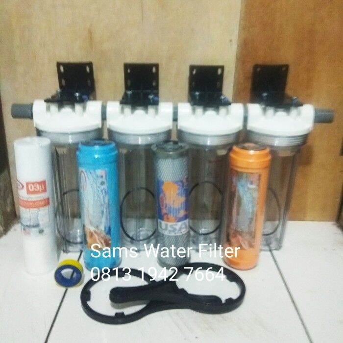 Paket Penjernih Air Nanotec Inch Tabung Bening Utk Air Berkadar