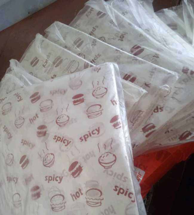 Dus Isi Pak Kertas Nasi Laminasi Kfc Burger Kebab Mcd Motif