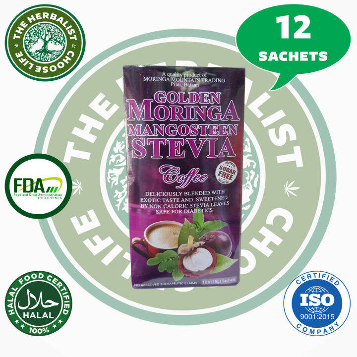 Golden Moringa Mangosteen Stevia Coffee Free Sugar Sachets Lazada Ph