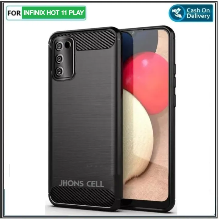 Best Casing Infinix Hot Play Case Carbon Ipaky Softcase Protect