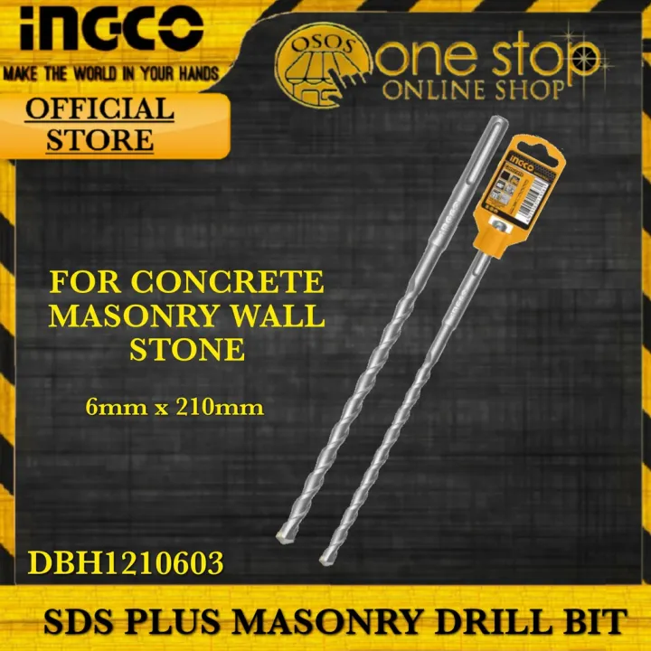 Ingco Original Sds Plus Masonry Drill Bit Mm X Mm For Concrete