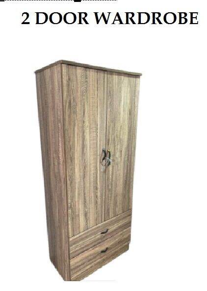 Free Installation Door Wardrobe Kabinet Baju Door Wardrobe