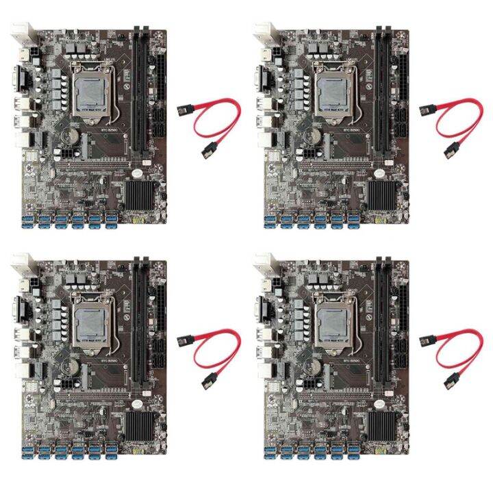 X B C Btc Mining Motherboard Sata Cable Xpcie To Usb Graphics