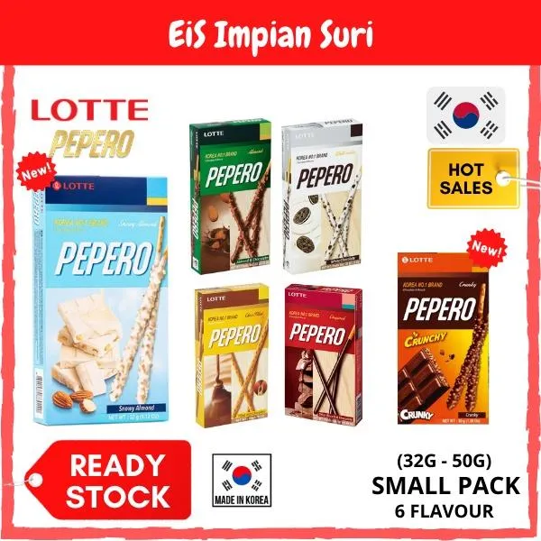 Eis Ready Stock Lotte Pepero Small Pack G G Almond White