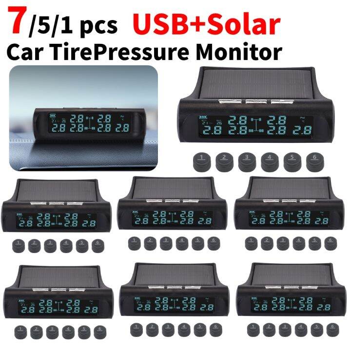 Lz Monitor Solar De Press O Dos Pneus Tpms Sistema De Monitoramento