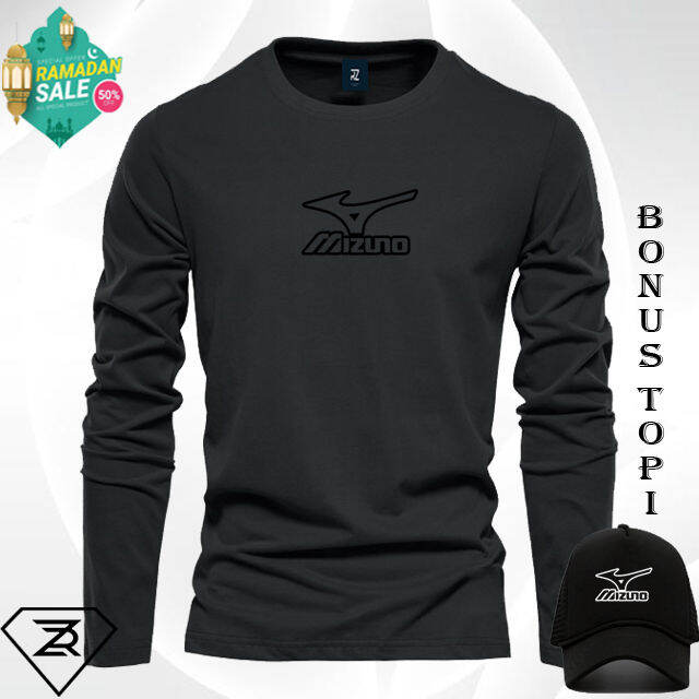 Bonus Topi Promo Kaos Keren Lengan Panjang Mizuno Terbaru Text