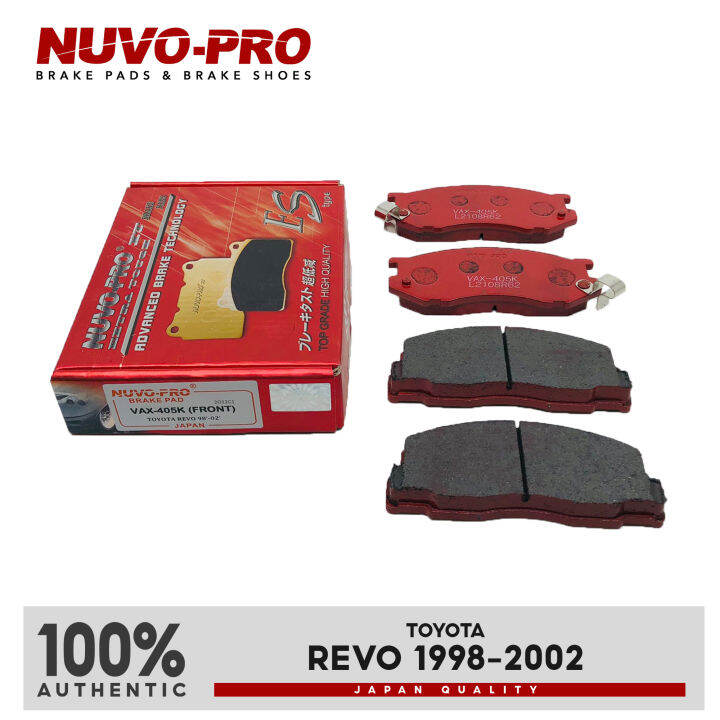 Nuvo Pro Brake Pad Front Toyota Revo 1998 2002 VAX 405K SET Lazada PH