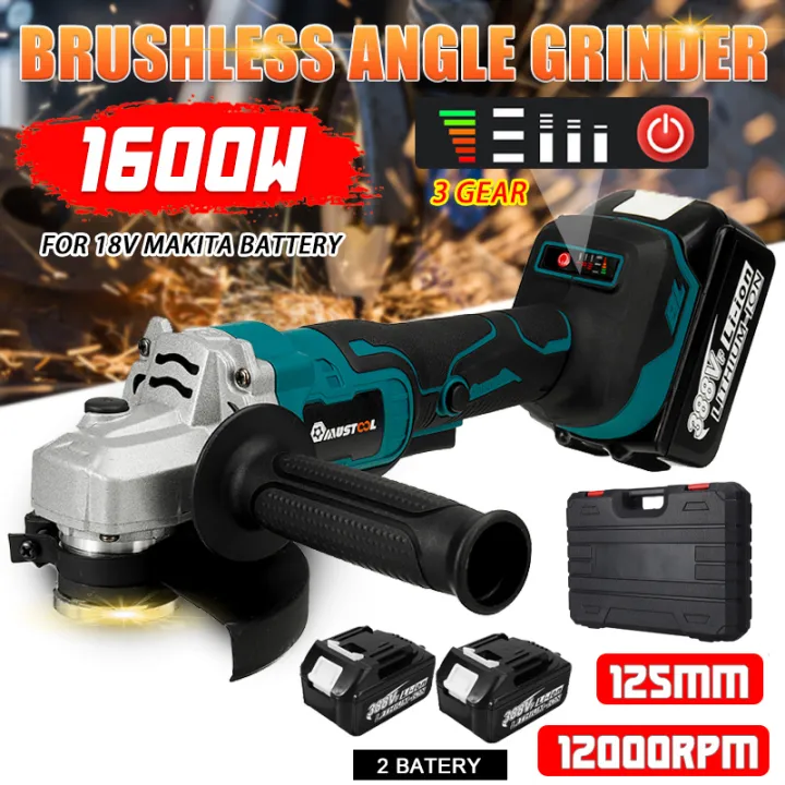 MUSTOOL 388VF 125mm Brushless Cordless Electric Angle Grinder