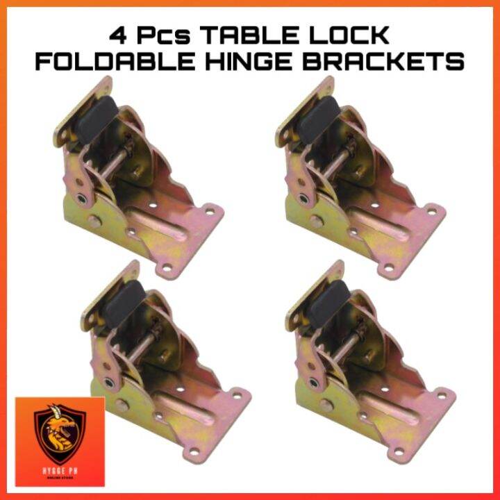 X Iron Locking Degrees Folding Table Chair Leg Brackets Hinge Self