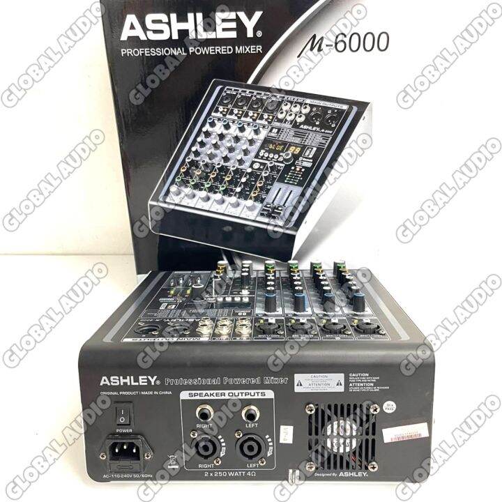 Power Mixer Audio Ashley M6000 6channel Original Power Mixer