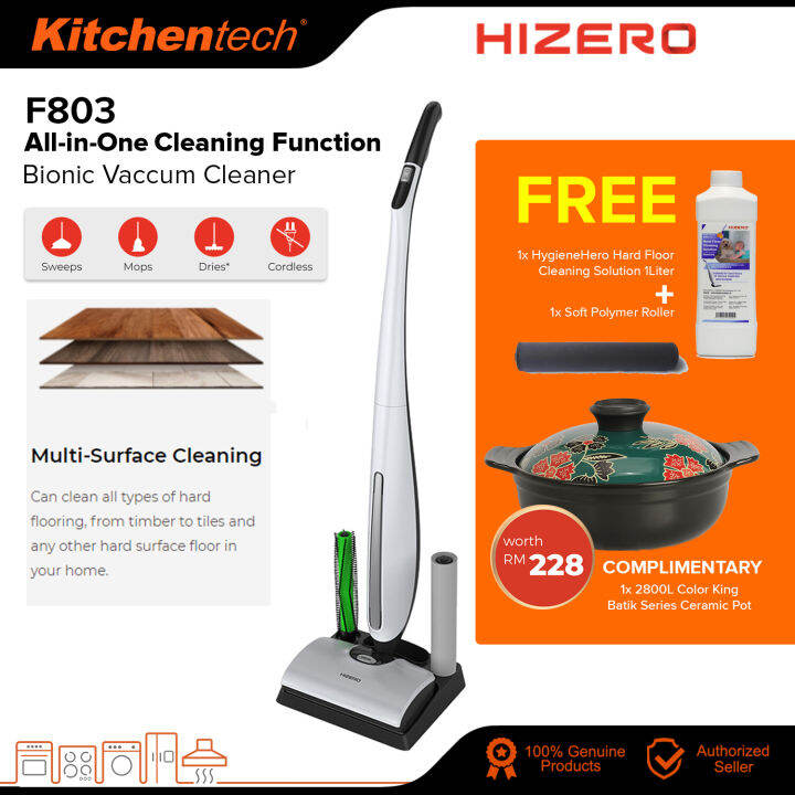 Hizero F803 4 In 1 Bionic Floor Cleaner Sweep Dry Mop Self Cleaning