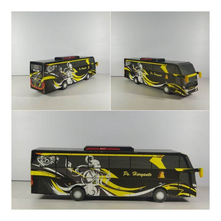 Miniatur Bus Haryanto Pragolo Kuning Voyager Lazada Indonesia