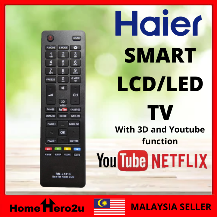 Haier LCD LED TV Remote Control Replacement For Smart TV Huayu RM