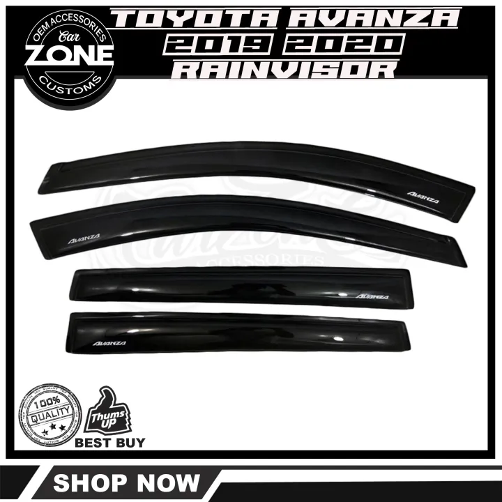 Toyota Avanza Oem Type Rain Guard Window Visor Black