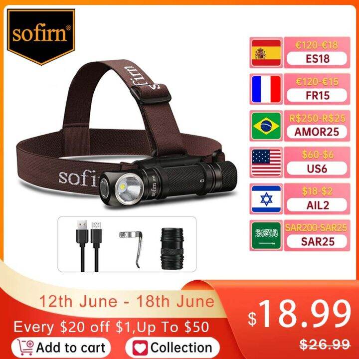 Sofirn Sp Led Headlamp Xpl Lm Usb C Rechargeable Headlight