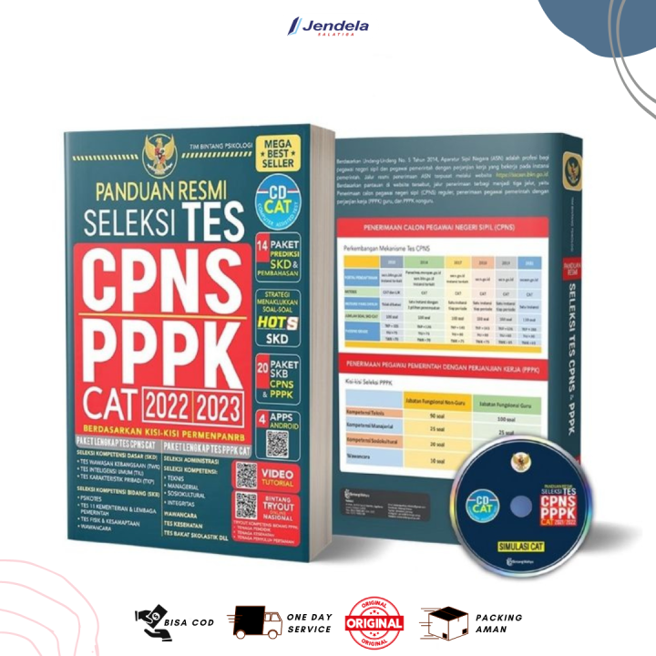 Panduan Resmi Seleksi Tes CPNS PPPK 2023 Bonus CD Lazada Indonesia