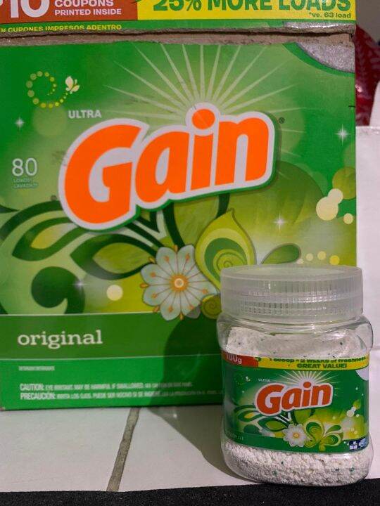 Gain Ultra Powder Laundry Detergent Original Scent Grams Lazada Ph