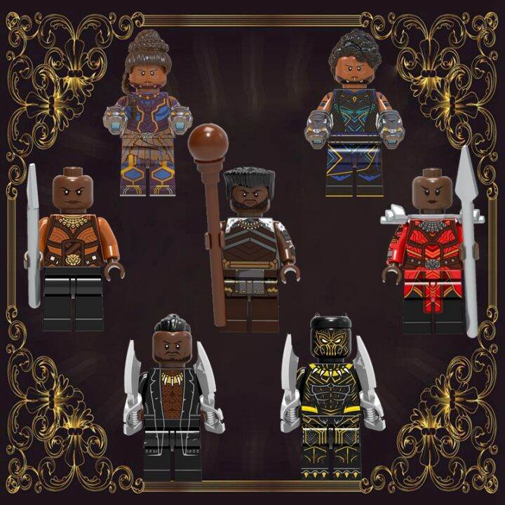 Black Panther Wakanda Forever Namor IronHeart Marvel Minifigures Bricks